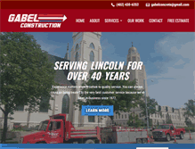 Tablet Screenshot of gabelconstruction.com